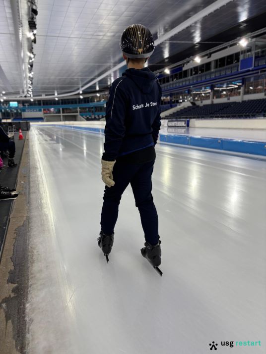 Schaats je sterk op de schaatsbaan