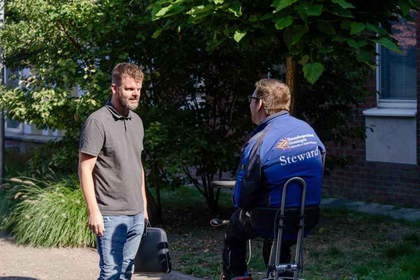 Jobcoach Jan Been en zijn kandidaat