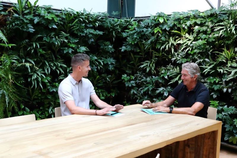 Regiomanager Herman Rozema en jobcoach Jan Korte